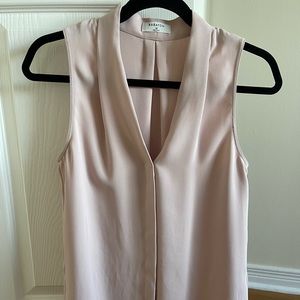 Babaton sleeveless power blouse aritzia